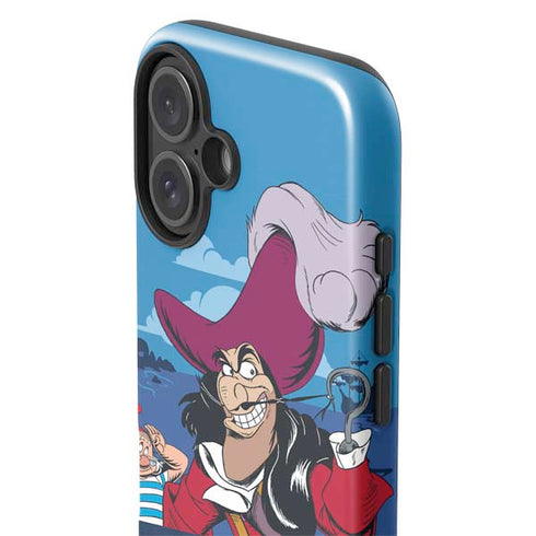 Disney Peter Pan Captain Hook and Smee iPhone 16 Impact Case